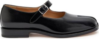 Maison Margiela Tabi Leather Mary Jane Flats - Black - 39.5 (IT39.5 / UK6.5)