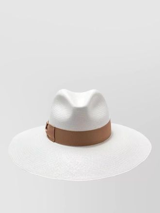 Borsalino sophie hat straw wide brim bow ribbon