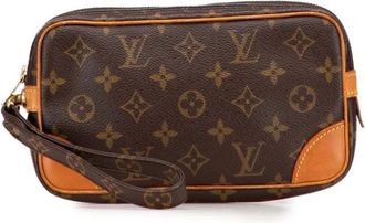 Louis Vuitton Clutch Marly Dragonne PM con monogramma 1992 - Marrone