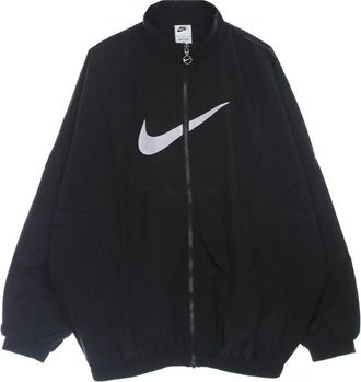 Nike Essential Geweven Jack Zwart/Wit - Dames - Trainingsjackets - Zwart - XS - Nylon - Fitness