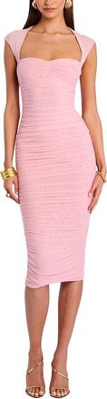 SER.O.YA SEROYA Kylie Mesh Midi Dress