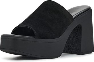 Free People Zoe Platform Womens Shoes Black Tide Suede : EU 41 (US Womens 11) M, Leather