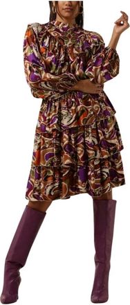 Amaya Amsterdam Piper Blouse in Multi Kleur - Dames - Korte kleedjes - Veelkleurig - XS - Kleedjes
