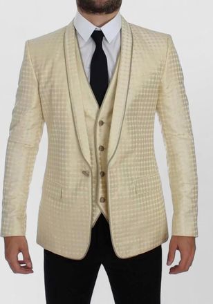 Dolce & Gabbana silk single-breasted suit jacket