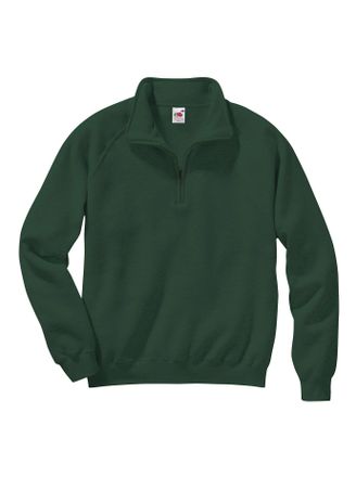 Fruit Of The Loom Sweatshirt FRUIT OF THE LOOM, Herren, Gr. 4, gr&uuml;n (tannengr&uuml;n), 80% Baumwolle, 20% Polyester, meliert, unifarben, Sweatshirts Sweatshirt