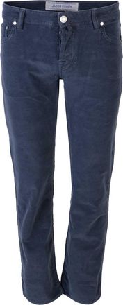 Jacob Cohen Mens Slim Fit Needlecord Comfort Jeans In Navy