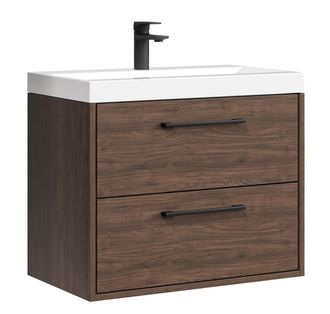 Badplaats Badplaats Mueble De Ba&ntilde;o Florence 01 60 Cm - Nogal - Mueble Susp