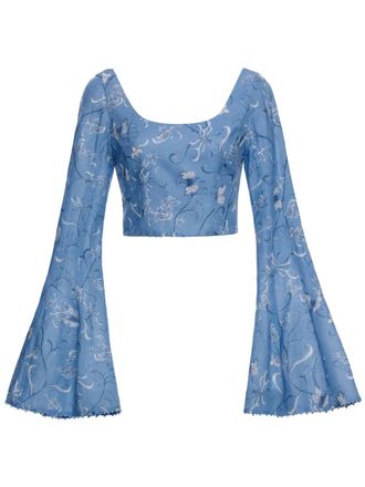 Agua Bendita Limoncillo top - Blue
