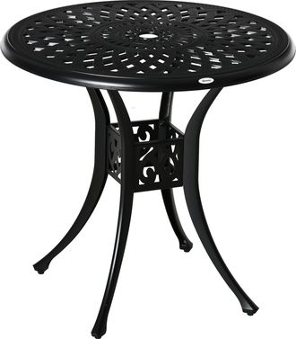 OUTSUNNY Garden Dining Table - Black | TJ Hughes
