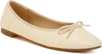 Rag & Co. Paper Water Repellent Ballet Flat in Natural at Nordstrom Rack, Size 10