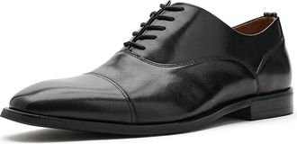 Brooks Brothers Cassel Mens Dress Flat Shoes Black Leather Smooth : 10.5 M, Lace/Leather/Textile