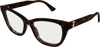 Cartier Cat-eye Frame - Dames - Brillen - Bruin - 53 MM - Accessoires