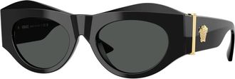 Versace Stijlvolle zonnebril in zwarte tint - Dames - Zonnebrillen - Zwart - 52 MM - Accessoires