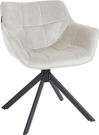 Clp Silla De Comedor Westport En Terciopelo Crema