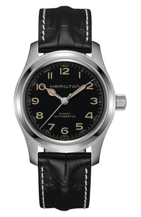 Hamilton Khaki Field Murph Automatic Bracelet Watch Gift Set, 42mm in Black at Nordstrom