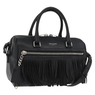 Saint Laurent Pre-owned Handbags, female, Black, Size: ONE SIZE Pre-owned Vintage Handbag