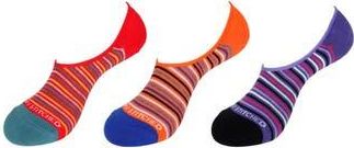 Unsimply Stitched Assorted 3-Pack No Show Socks in Red Orange Purple at Nordstrom Rack