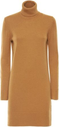 Michael Kors Kaia Turtleneck Jurk - Dames - Kleedjes - Geel - S - Kasjmier - Kleedjes