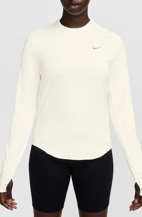 Nike Swift Dri-FIT UV Running Top in Sail/Reflective Silver at Nordstrom, Size X-Large
