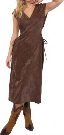 Sadie & Sage New Chapter Cutout Dress In Chocolate