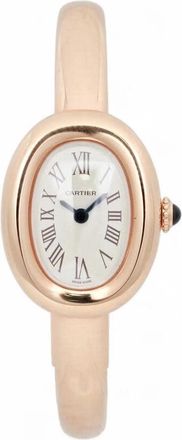 Cartier Pre-owned Cartier Baignoire Mini Quartz Silver Dial Ladies Watch WGBA0019