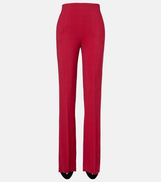 Valentino Cr&ecirc;pe straight pants