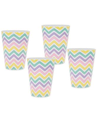 Godinger Dnu Unprofitable Godinger Zig Zag Melamine Tumblers (Set Of 4)