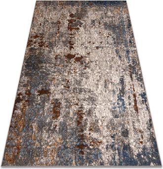 RugsX Rugsx - Alfombra Nain Ornamento Vintage 7700/51622 Beige / Azul Oscuro / Terracota Beige 160x230 Cm