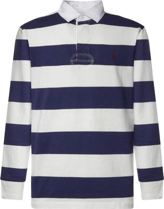 Polo Ralph Lauren LS Rugby M3 Long Sleeve Knit - Heren - Tops - Blauw - Maat: XL Katoen
