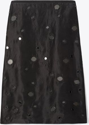 Tory Burch Womens Embellished Mirror Skirt, size 14