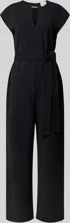 Calvin Klein Regular Fit Jumpsuit mit Schlüsselloch-Ausschnitt Modell Scuba in Black, Größe S