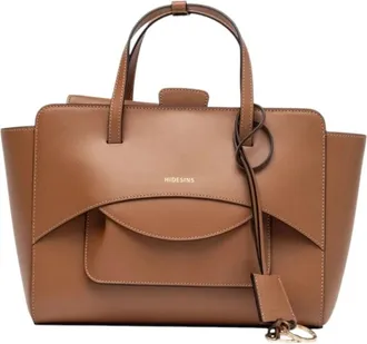 Hidesins Flap L Premiere - Dames - Handtassen - Beige - ONE Size - Leer - Tassen