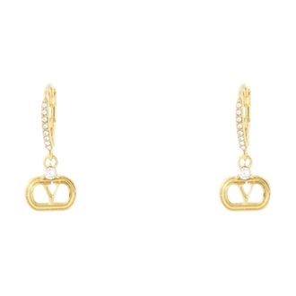 Valentino Garavani Earrings, female, Yellow, Size: ONE SIZE Ovalette Earrings