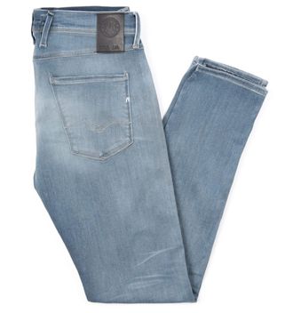 Replay Mens Replay Anbass Hyperflex Bio Slim Fit Jeans in Blue