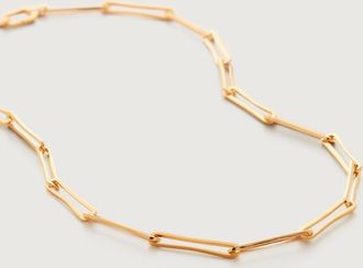 Monica Vinader Gold Alta Long Link Necklace Adjustable 56cm/22