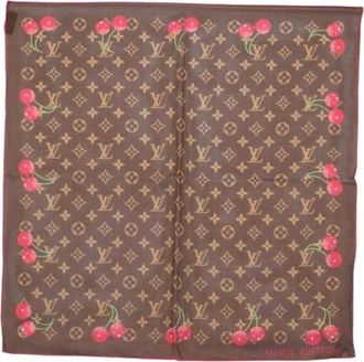 Louis Vuitton Pre-owned Scarves, female, Brown, Size: ONE SIZE Pre-owned Vintage Canvas Scarf