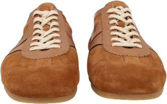 Dries Van Noten Brown Suede Leather Casual Sneakers