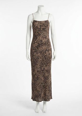 Z Supply Cielo Leopard Midi Dress In Desert Tan