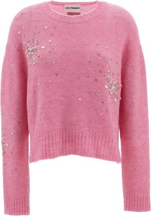 Des_Phemmes DES Phemmes - Gebreide trui met ronde hals - Dames - Truien - Roze - Maat: M