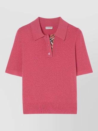 Burberry lightweight knit polo shirt short sleeves