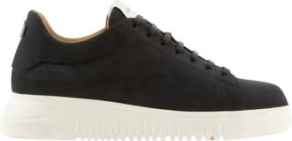Emporio Armani Knurled Soles Nubuck Sneakers, Brand Size 9 ( US Size 10 )