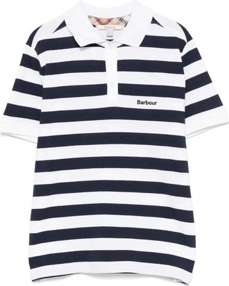 Barbour Ashbourne polo shirt - women - Cotton/Elastane - 10 - Blue