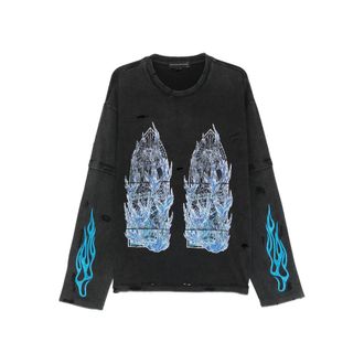 Who Decides War by Ev Bravado Sweaters Gray, Blue