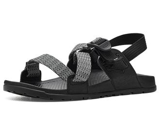 Chaco Lowdown Sandal Womens Shoes Meadow Black/White : 7 B - Medium, Textile