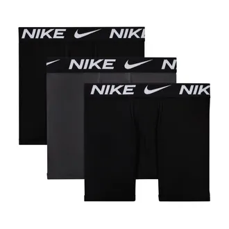 Nike Big Kids Dri-FIT Solid Boxer Briefs (3-Pack) in Black | 9N0844-K7K