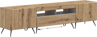 vidaXL Cabinet De Tv Led De 5 Piezas Roble Artisan Vidaxl
