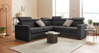 Sit&more Ecksofa »Bologna L-Form« Kopfteilverstellung, wahlweise mit Bettfunktion und Schubkasten