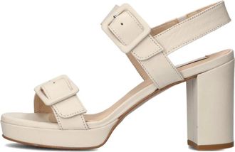 Lina Locchi Schoenen, Dames, Beige, 40 EU, Elegante witte sandalen voor dames
