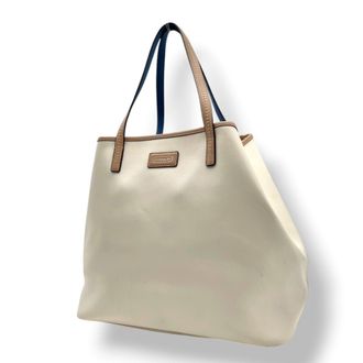 Coach Beige Ivory Leather Tote Bag (Pre-Owned)