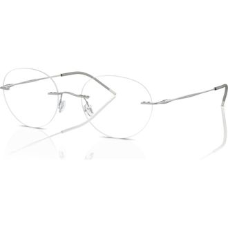 Giorgio Armani 50mm Phantos optical glasses in Silver at Nordstrom